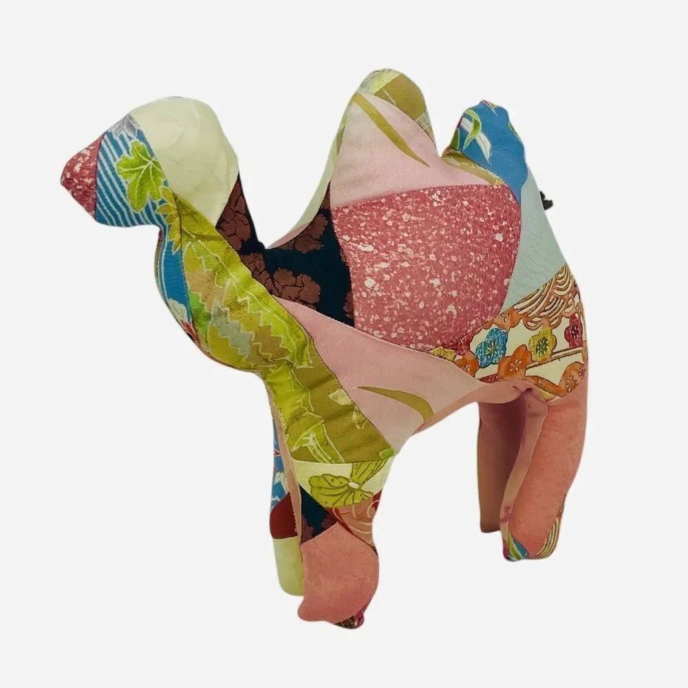 RARE Mongolian Quilts Handmade Camel Plush Quilted Mongolia Colorful Patchwork